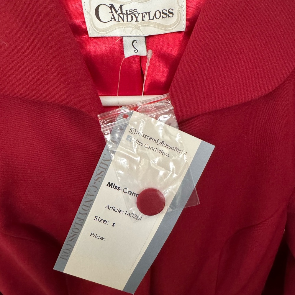 Miss Candyfloss Red Natasha Rose Blazer - Picture 4 of 4